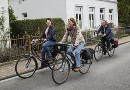 Fahrradfahrer auf der Straße. Foto: Verena Brandt/OTM