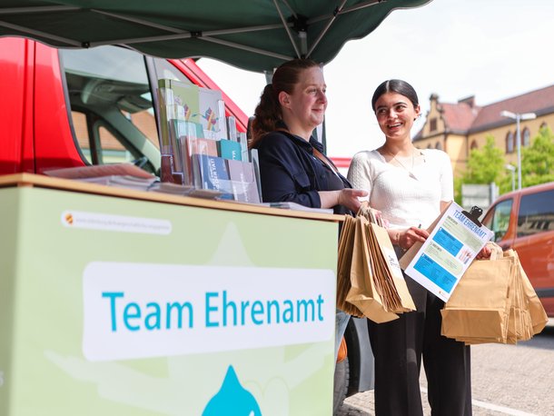 Zwei Nachwuchskräfte am Ehrenamtstag. Foto: privat