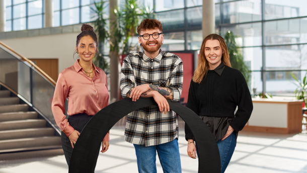 Drei Mitarbeitende der Stadt Oldenburg. Foto: Stadt Oldenburg